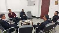 دیدار مدیر شبکه بهداشت و درمان شهرستان سرخه با رئیس دادگستری شهرستان 